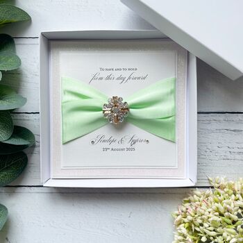 Personalised Wedding Card. Personalised Luxury Design In A Box, 12 of 12