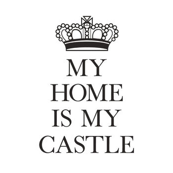 'My Home Is My Castle' Wall Sticker, 3 of 4