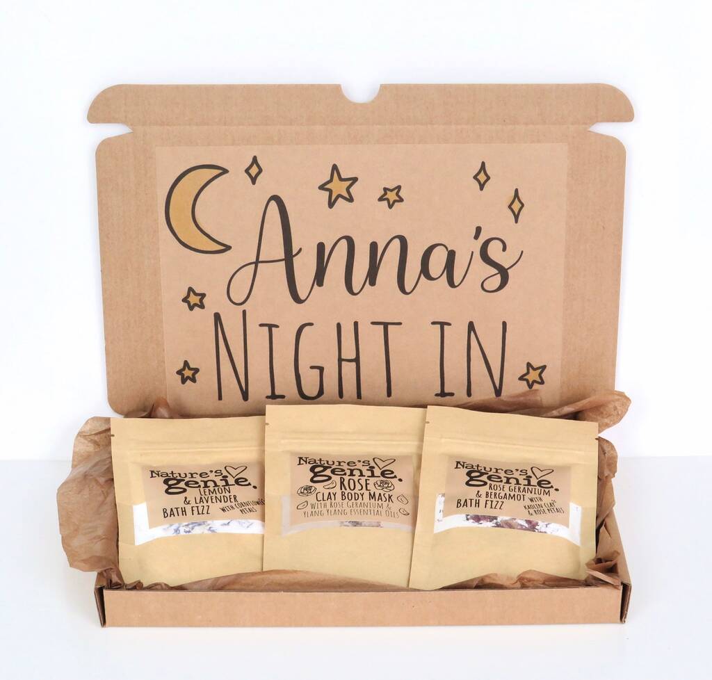 Personalised Night In Self Care Bath And Body Gift Box, 1 of 4