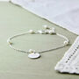 Delicate Pearl Chain Bracelet, thumbnail 3 of 9