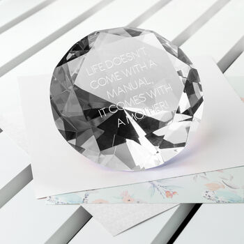 Personalised Clear Diamond Paperweight, 4 of 4