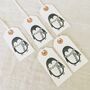 Set Of Five Penguin Christmas Gift Tags, thumbnail 1 of 2