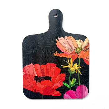 Summer Poppies Melamine Chopping Board Two Sizes, 8 of 12