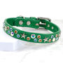 Starstruck Star Studded Crystal Dog Collar, thumbnail 1 of 7