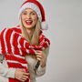Adult Candy Cane Scarf Knitting Kit, thumbnail 1 of 3