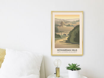 Howardian Hills Aonb Travel Poster Art Print, 2 of 8
