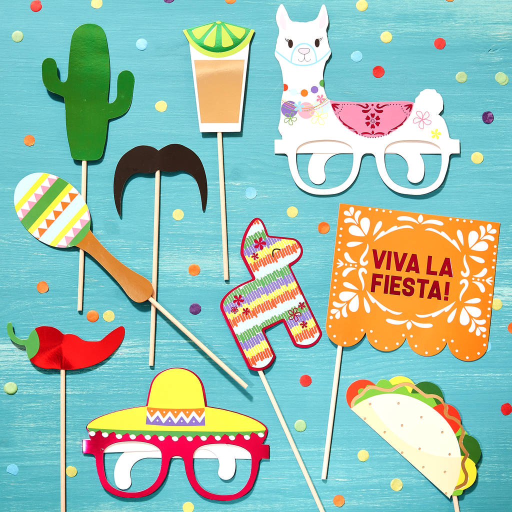 Viva La Fiesta Mexican Photo Booth Props By Ginger Ray