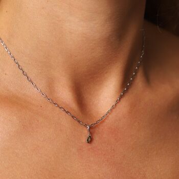 August Birthstone Necklace, 3 of 9