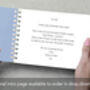 Personalised Blue Stripe Recipe Journal, thumbnail 3 of 10