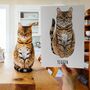 Personalised Full Cat Portrait Print, Cat Lover Gift, thumbnail 1 of 10