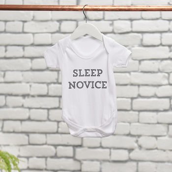 Sleep Expert, Sleep Novice T Shirt And Baby Grow Set, 2 of 9