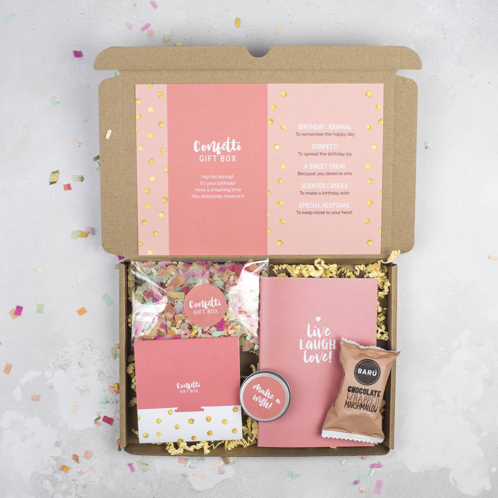 personalised birthday in a box gift box by milly inspired