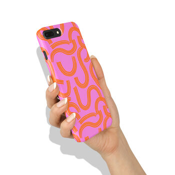 Pink Swirls Snap Phone Case For iPhone And Samsung, 2 of 4