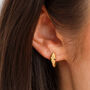 Gold Plated Ear Hugging Snake Hoop Earrings, thumbnail 1 of 8