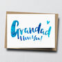 'Grandad I Love You' Greeting Card, thumbnail 1 of 3