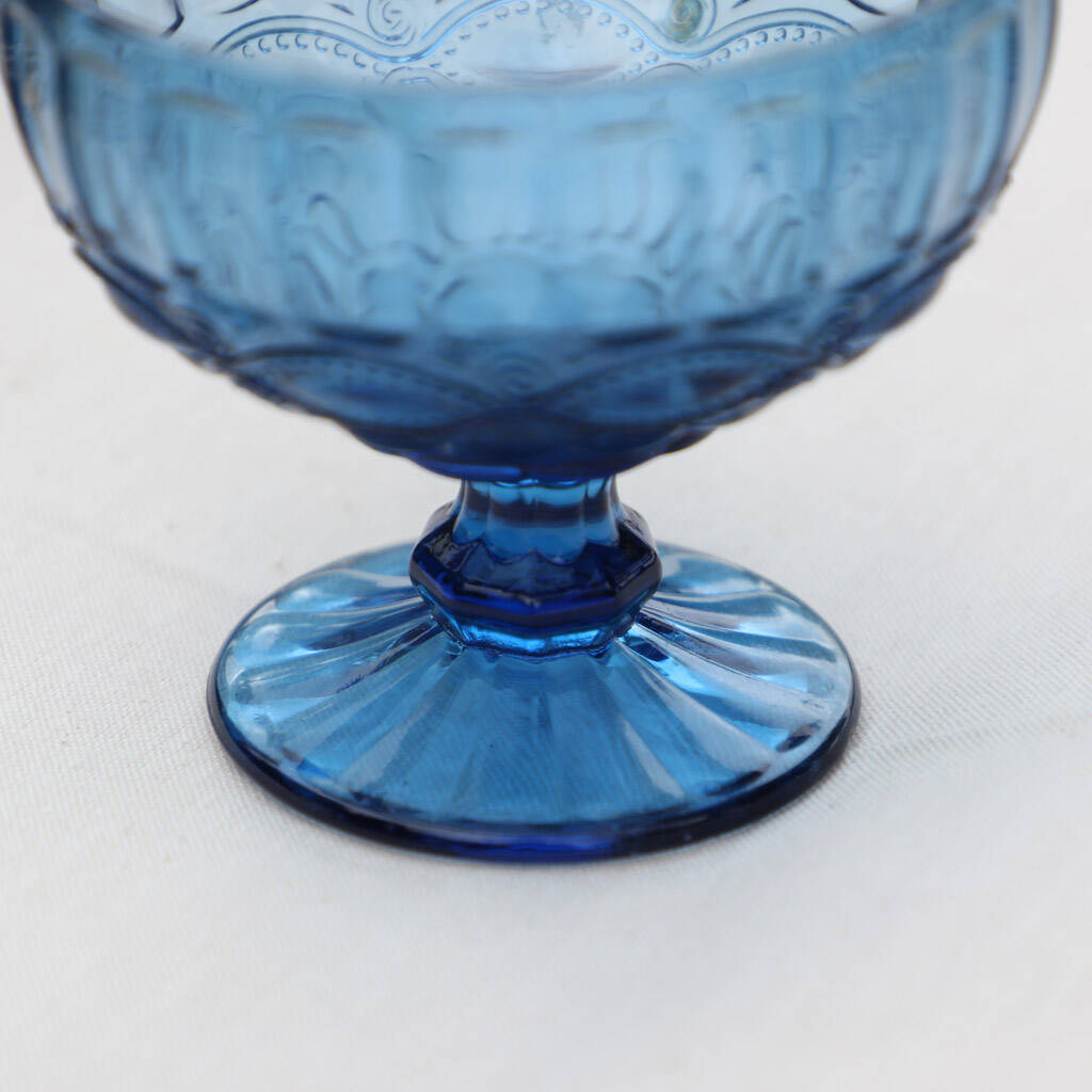 Set Of Four Sapphire Blue Dessert Bowls By Dibor