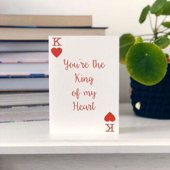 Anniversary Romantic Card 'You're The King Of My Heart', 2 of 4