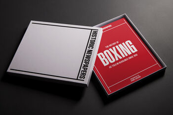 Boxing Personalised UK Sports Gift Newspaper Book, 3 of 12