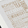 Modern 'Favourite Things' Personalised Print, thumbnail 4 of 7