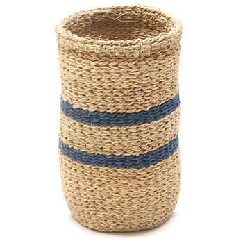 Stripe Woven Sisal Wine Basket, 3 of 8