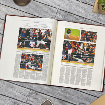 Washington Nationals Personalised Gift Newspaper Book, 8 of 11