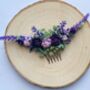 Shades Of Purple Flower Hair Comb, thumbnail 5 of 6