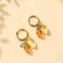 Italian Citrus Hoop Earrings, thumbnail 2 of 2