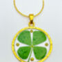 Good Luck Earrings With Four Leaf Clovers, thumbnail 4 of 9