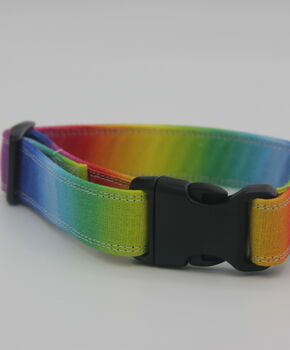 Rainbow Ombre Dog Collar, 5 of 9