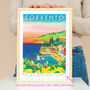 Sorrento, Italy Illustrated Travel Print, thumbnail 2 of 8