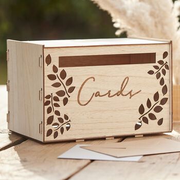 Wooden Wedding Card Box, 3 of 4
