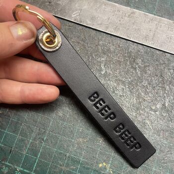 Personalised Leather Key Tag, 2 of 5