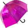 Bubblegum Pink Metallic Dome Umbrella, thumbnail 1 of 1