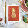 Pineapple Luxury Box Set Of Eight Note Cards, thumbnail 6 of 10