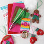 'Cosy Christmas' Felt Decoration Craft Kit, thumbnail 2 of 3