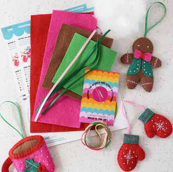 'Cosy Christmas' Felt Decoration Craft Kit, 2 of 3