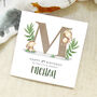 Personalised Little Monkey Initial Birthday Card, thumbnail 1 of 2