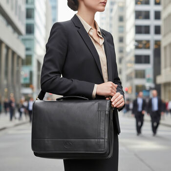 Large Genuine Leather Business Bag, Messenger Bag, Briefcase, 7 of 8