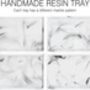 Large White Marble Look Vanity Tray Countertop Organize, thumbnail 6 of 7