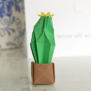 Funny Happy Divorce Day Card With Origami Cactus, 6 of 7