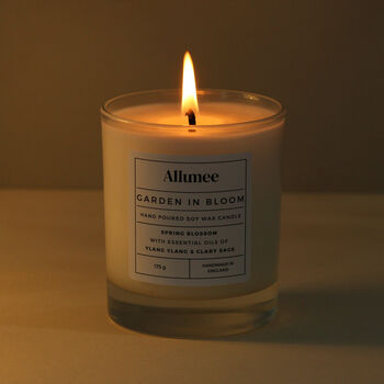 Handmade Garden In Bloom Soy Wax Scented Candle Gift, 3 of 5