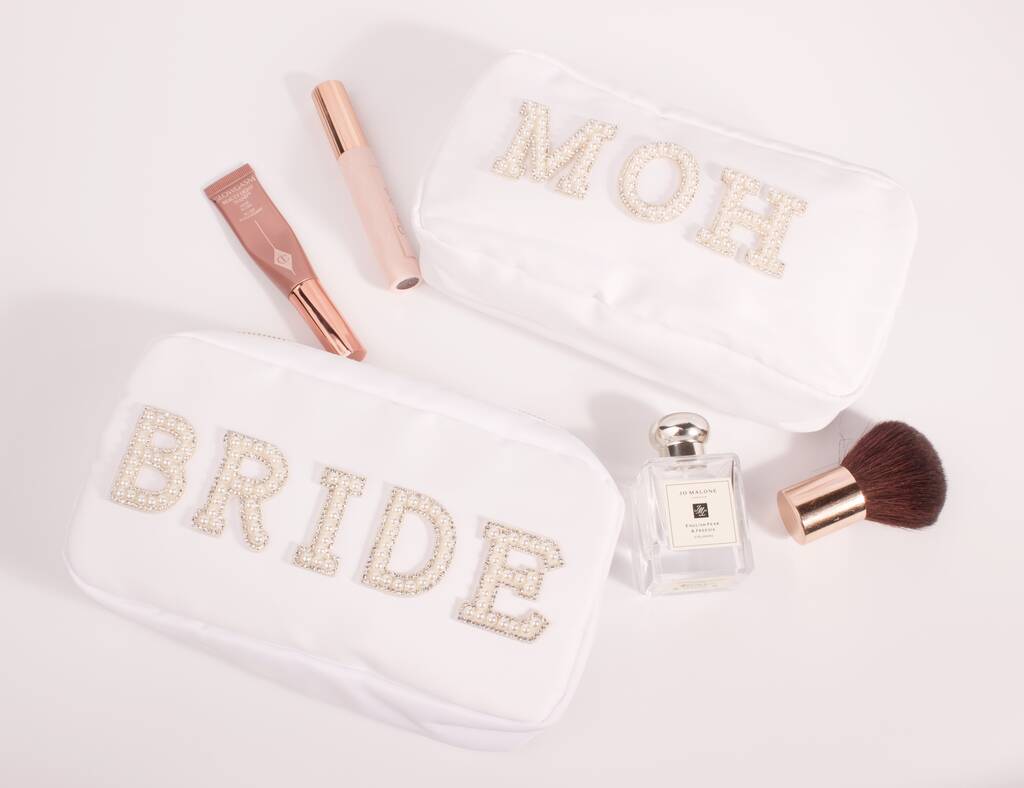 Personalised Bride And Bridesmaid Gift Cosmetic Bags, 1 of 12