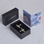 Spitfire Cufflinks, English Pewter Gifts For Men, thumbnail 3 of 7
