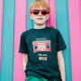 Boombox Retro Positivity Unisex Kids T Shirt, thumbnail 2 of 7