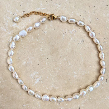 Alyssa All Baroque Pearl Anklet, 2 of 3