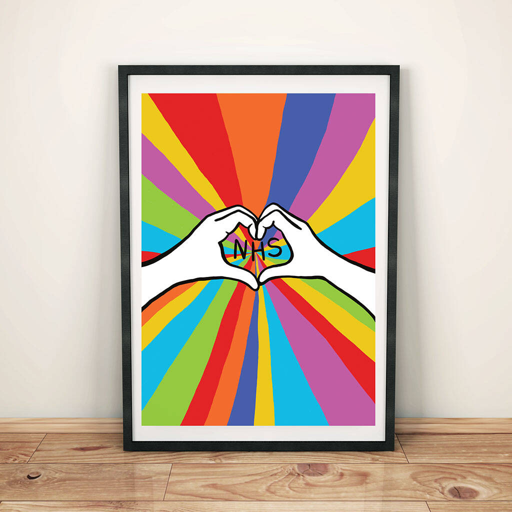 Nhs Rainbow Print By all things Brighton beautiful | notonthehighstreet.com