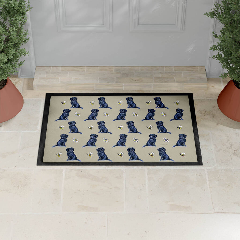 Labradoodle Dog Pattern Door Mat