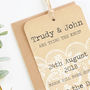 Rustic Lace Save The Date, thumbnail 2 of 3