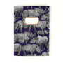 Crash Of Rhinos Print Lined Journal, thumbnail 5 of 9