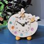 Small Mantel Clock With Bee And Meadow, thumbnail 3 of 11